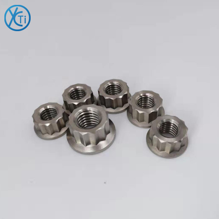 Titanium 12 Point Flange Nut